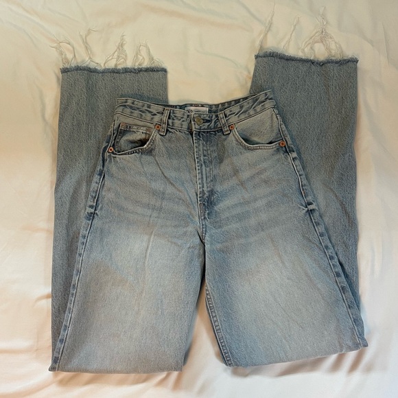 Zara Full Length Wide Leg Jeans - Picture 2 of 10